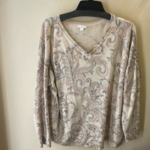 J Jill large V neck sweater loose fit Large